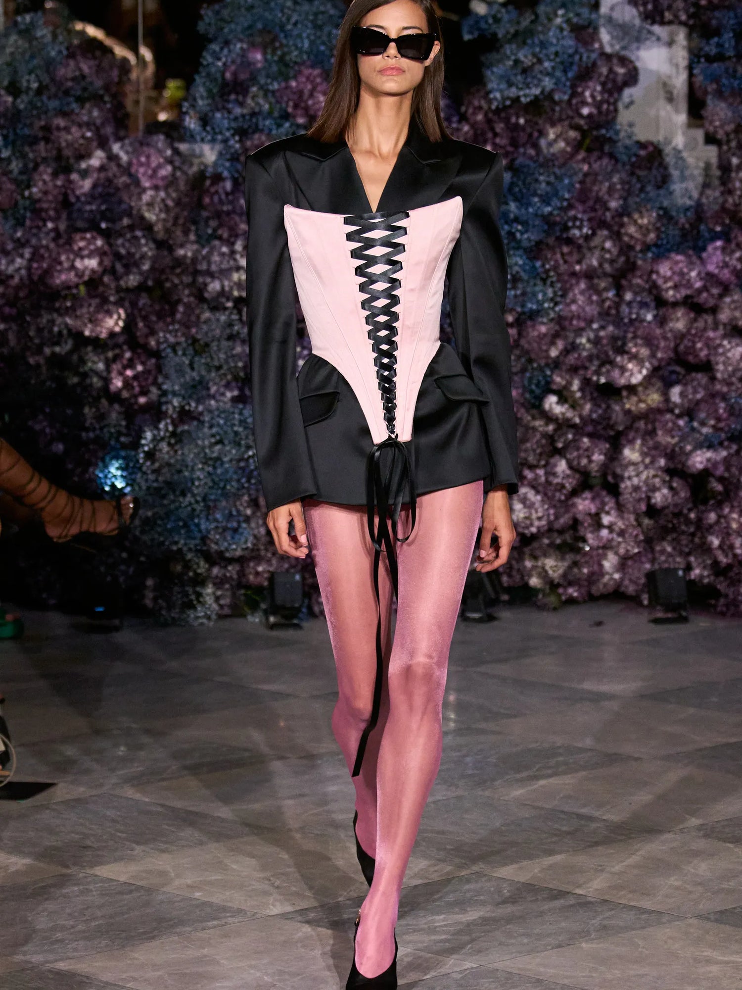 Satin Lace Up Corset