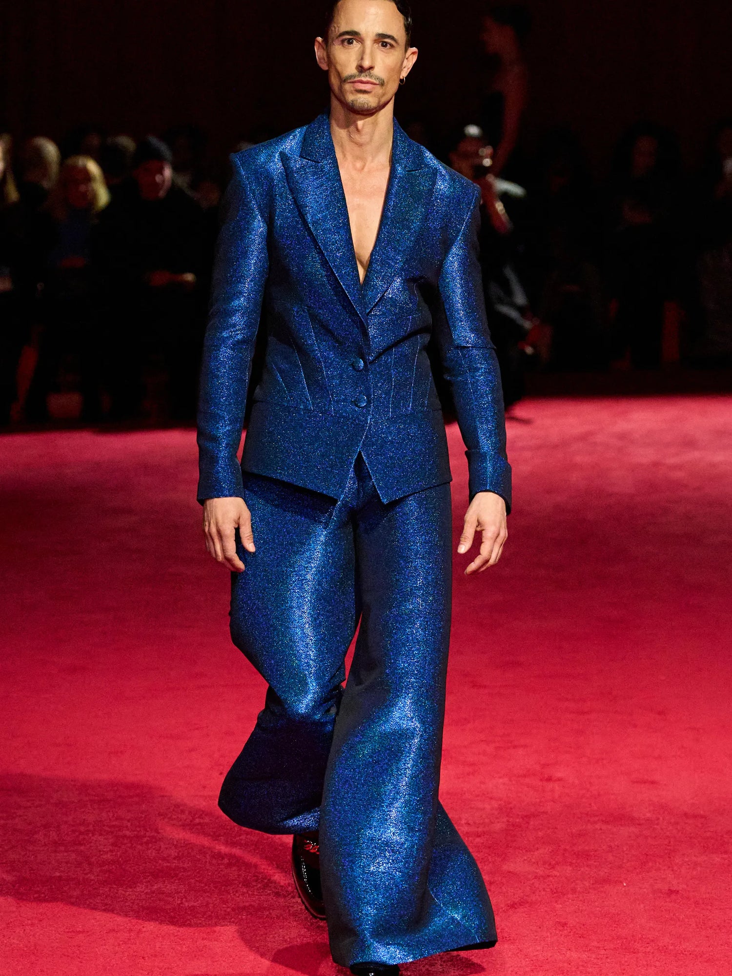 Electric Blue Wide Leg Trousers