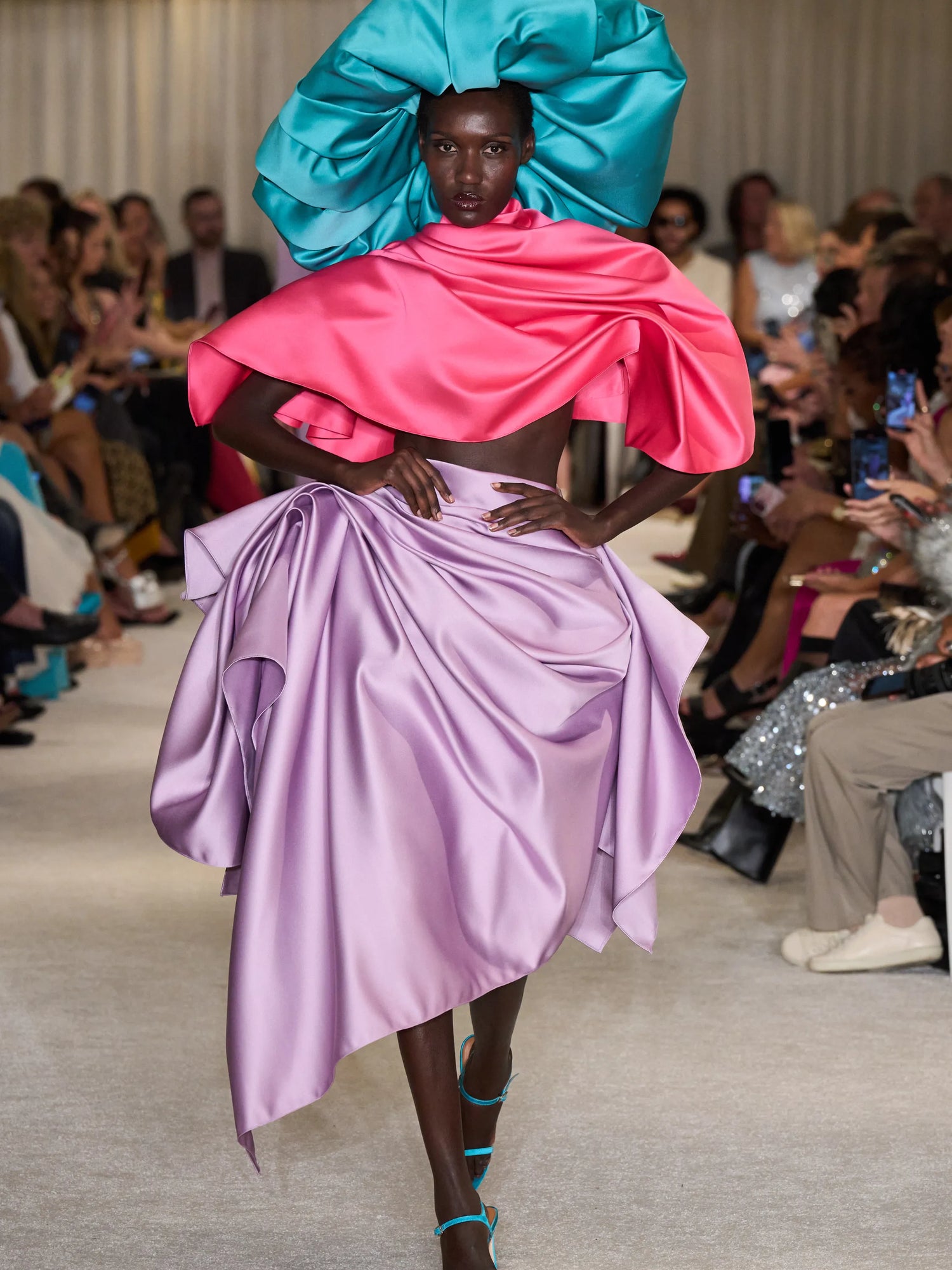 Lavender Structured Skirt