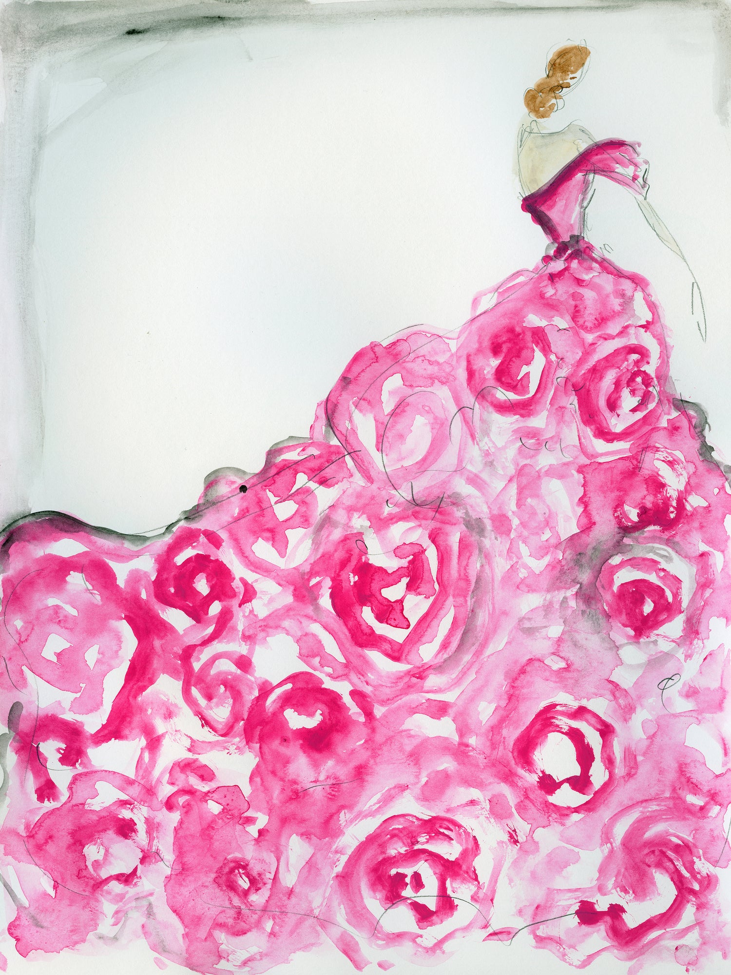 "Wild Rose" - Sketch Print