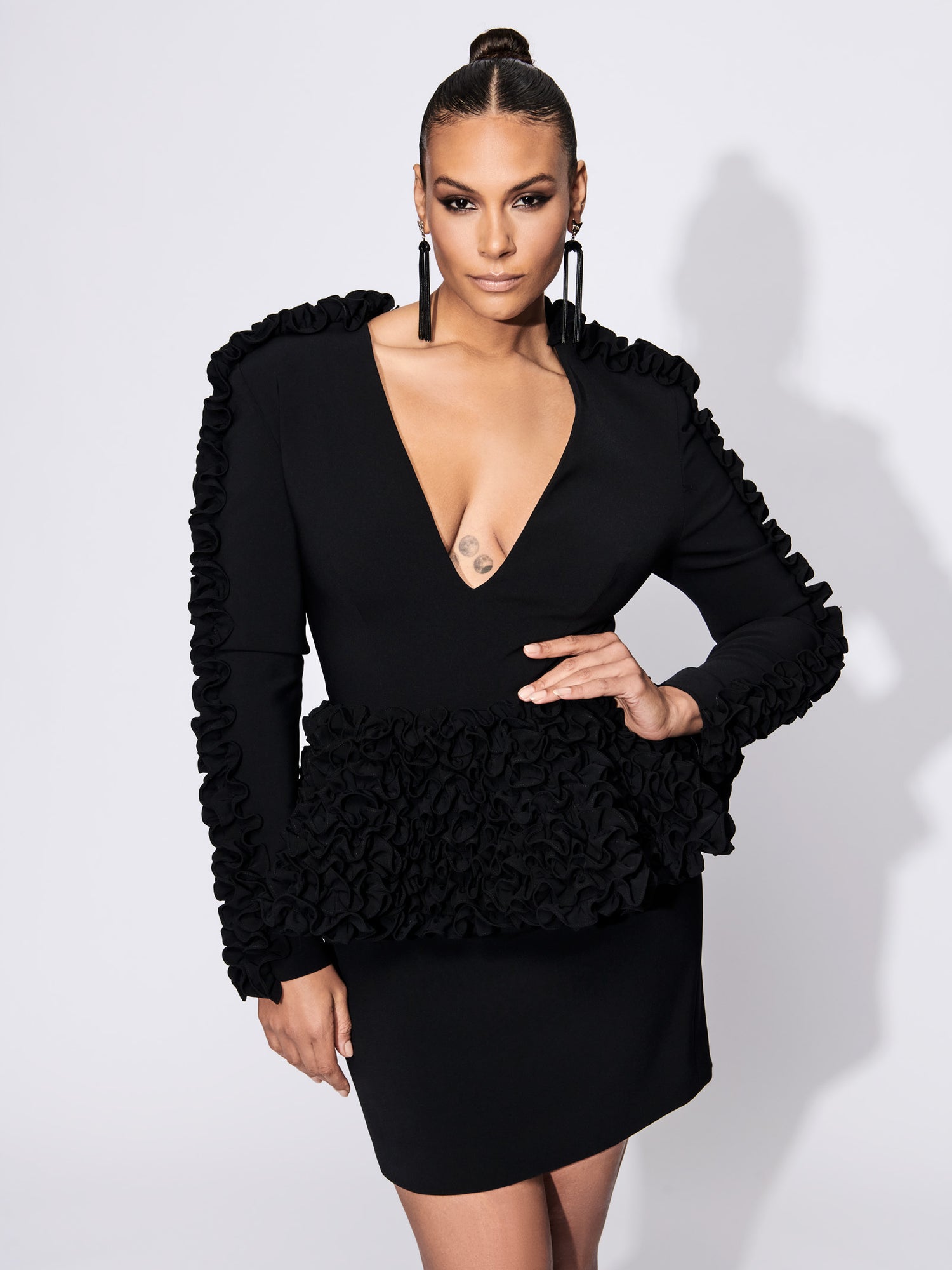 Ruffled Peplum Top