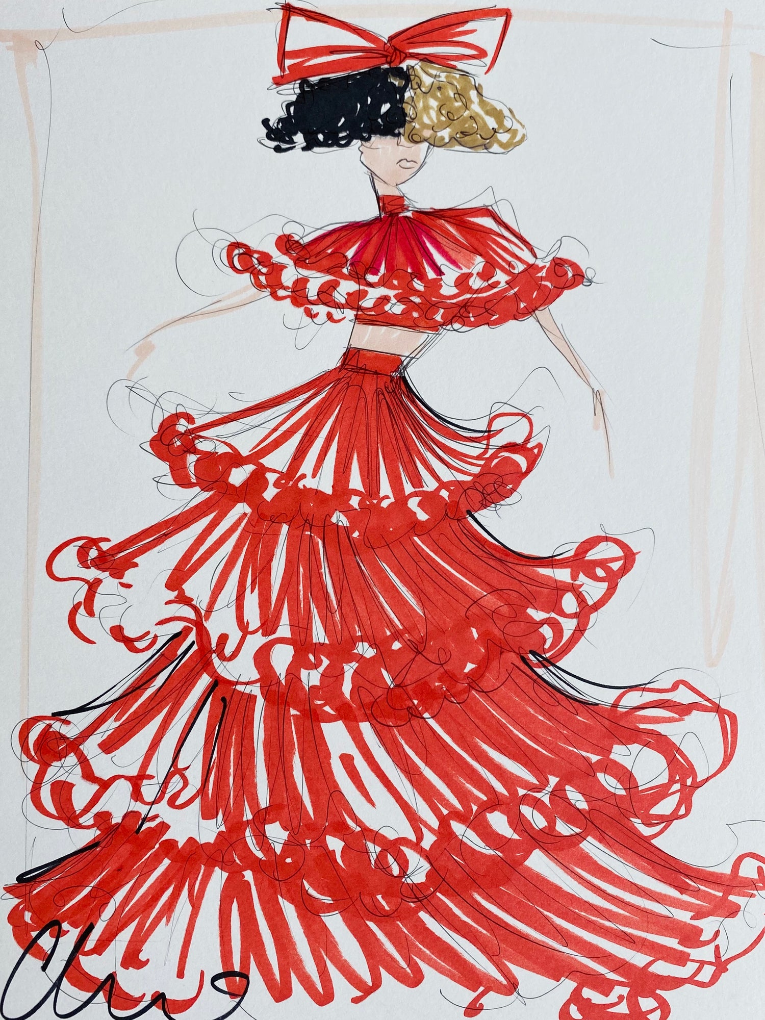 "Sia" - Sketch Print