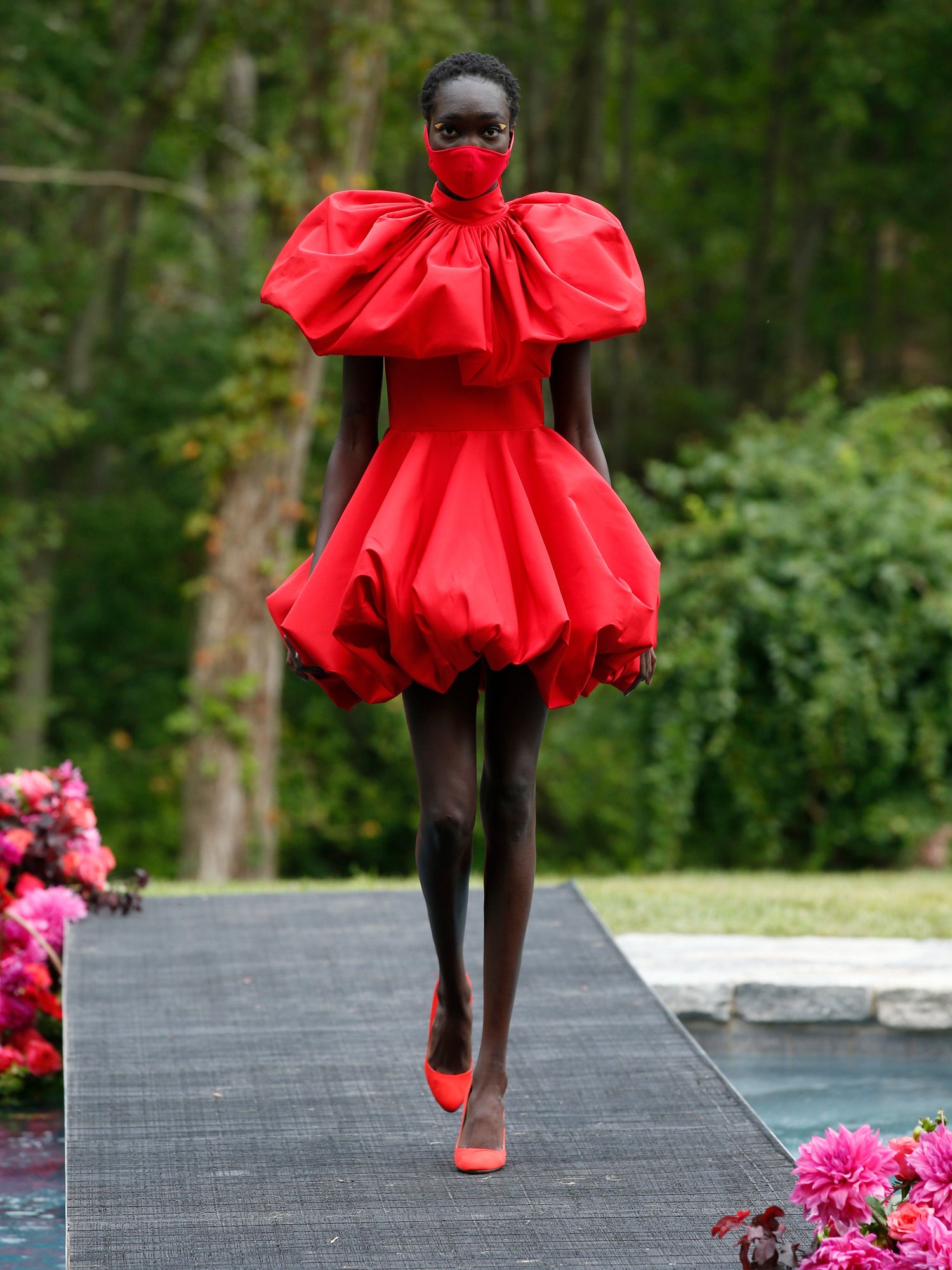 Mock Neck Sculpted Mini Dress