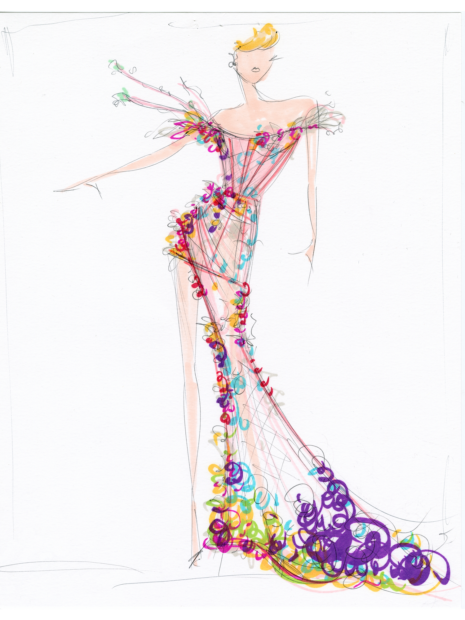 "Lili Reinhart - Met Gala 2021" - Sketch Print