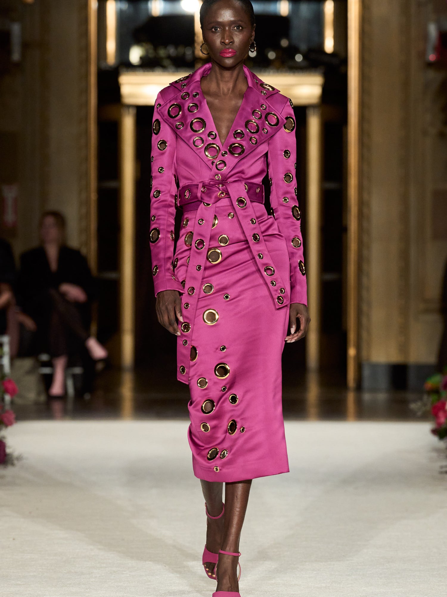 Belted Grommet Jacket