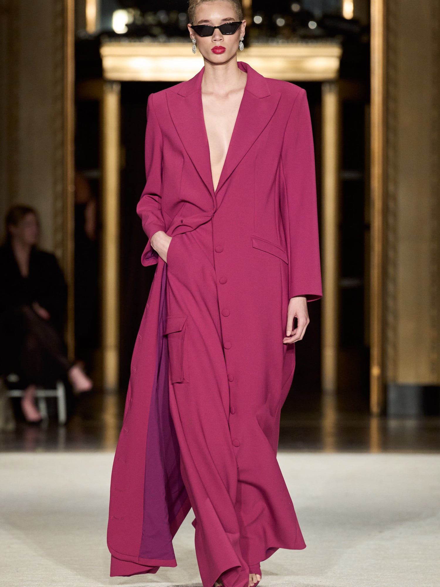 Long Line Blazer Coat