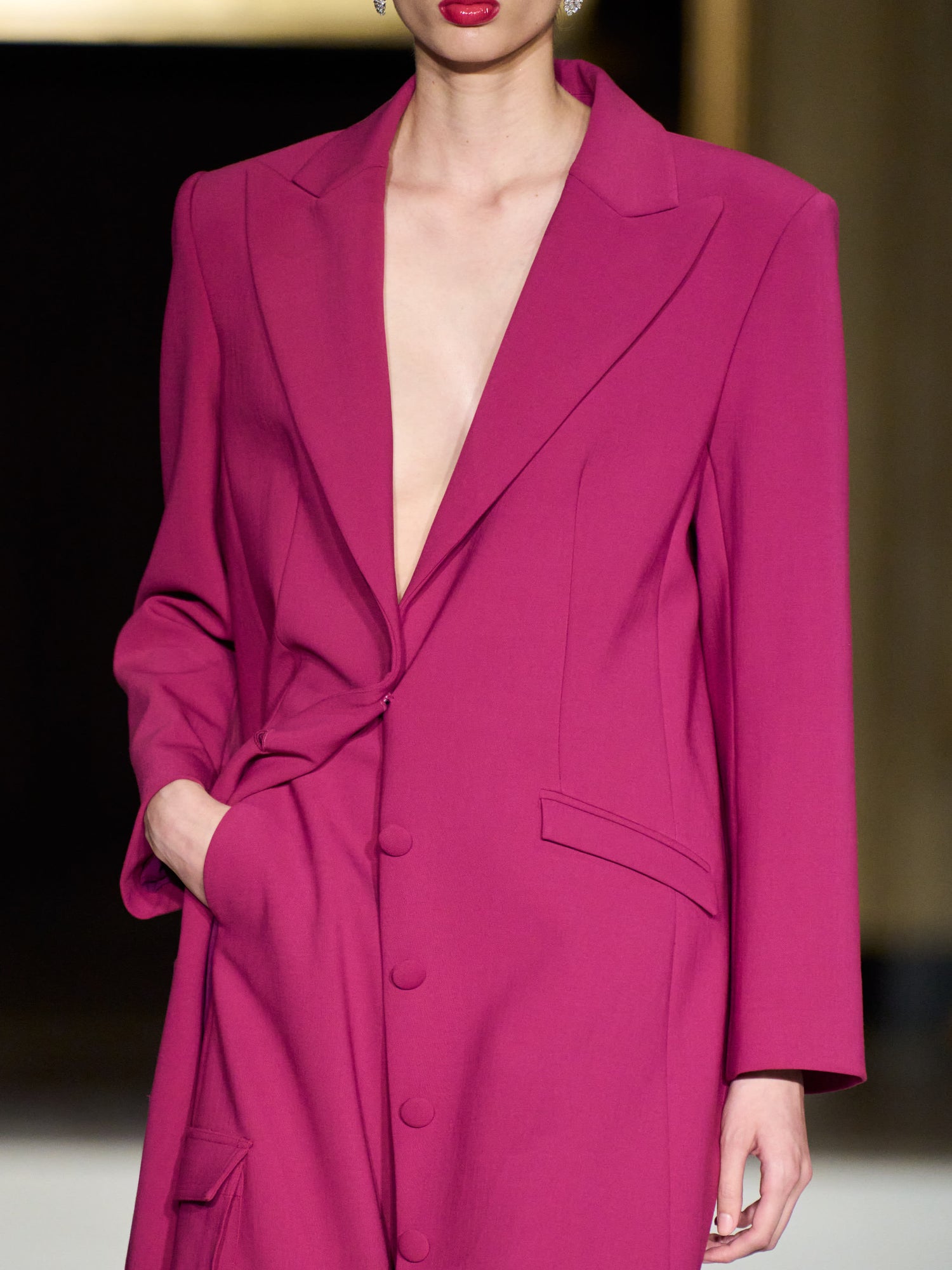 Long Line Blazer Coat