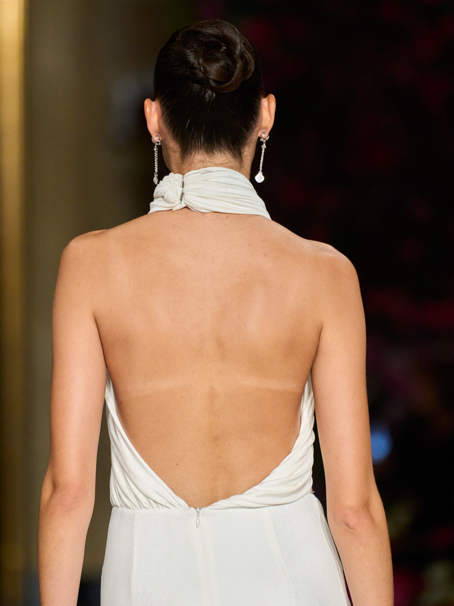 Draped Halter Godess Gown