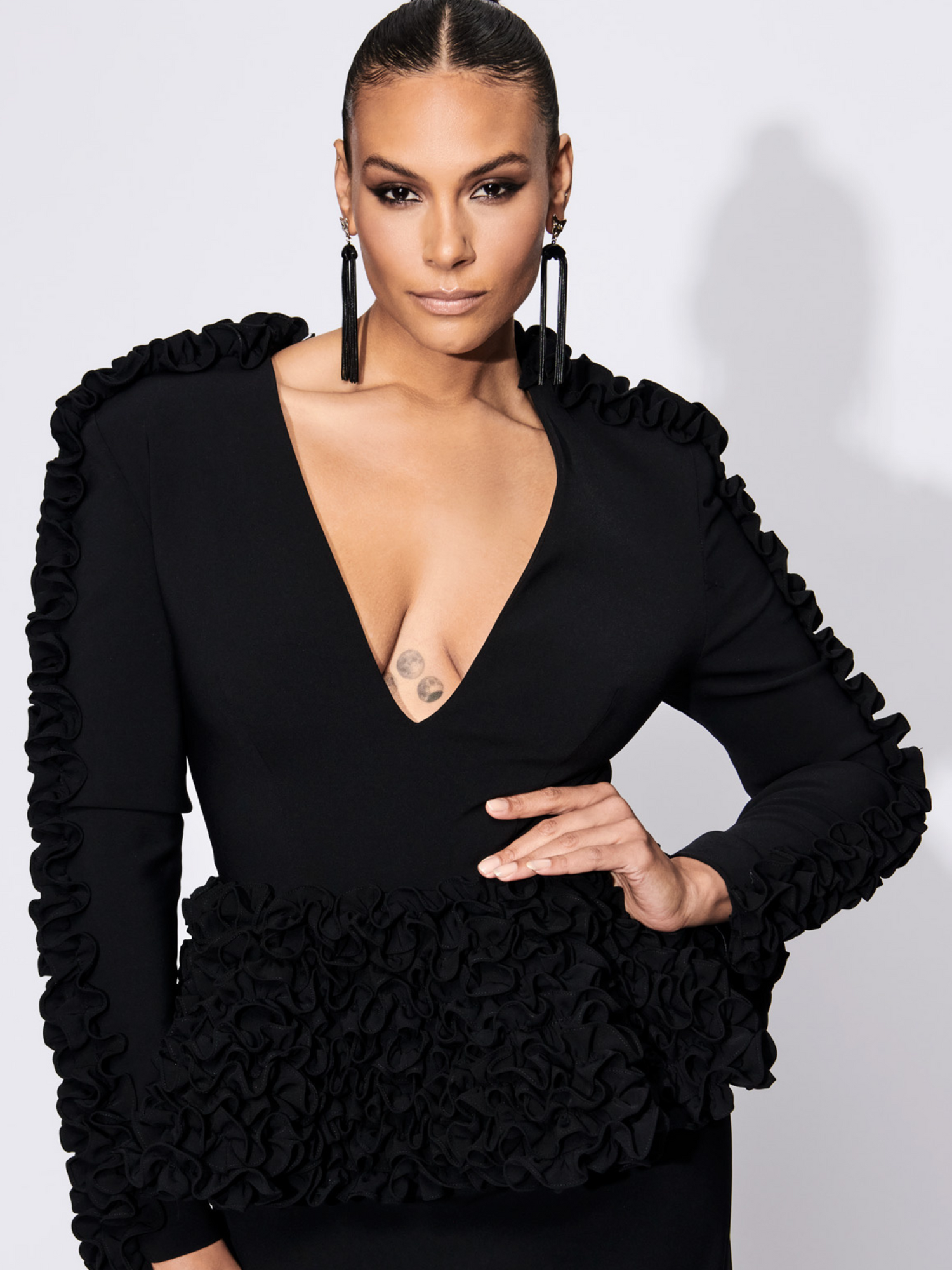 Ruffled Peplum Top