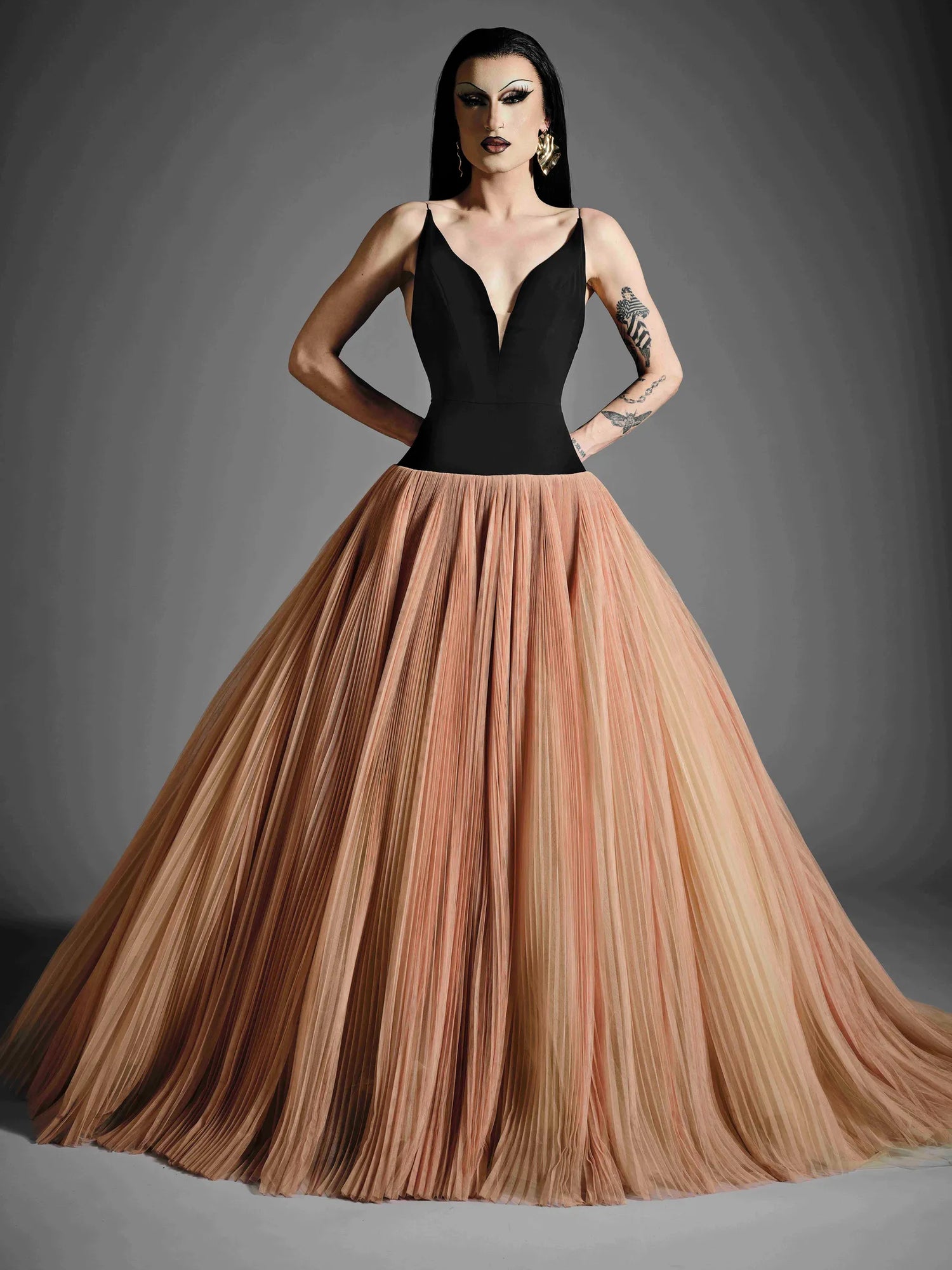 Drop Waist Pleated Tulle Ball Gown | Christian Siriano Drop Waist Pleated Tulle Ball Gown | Christian Siriano