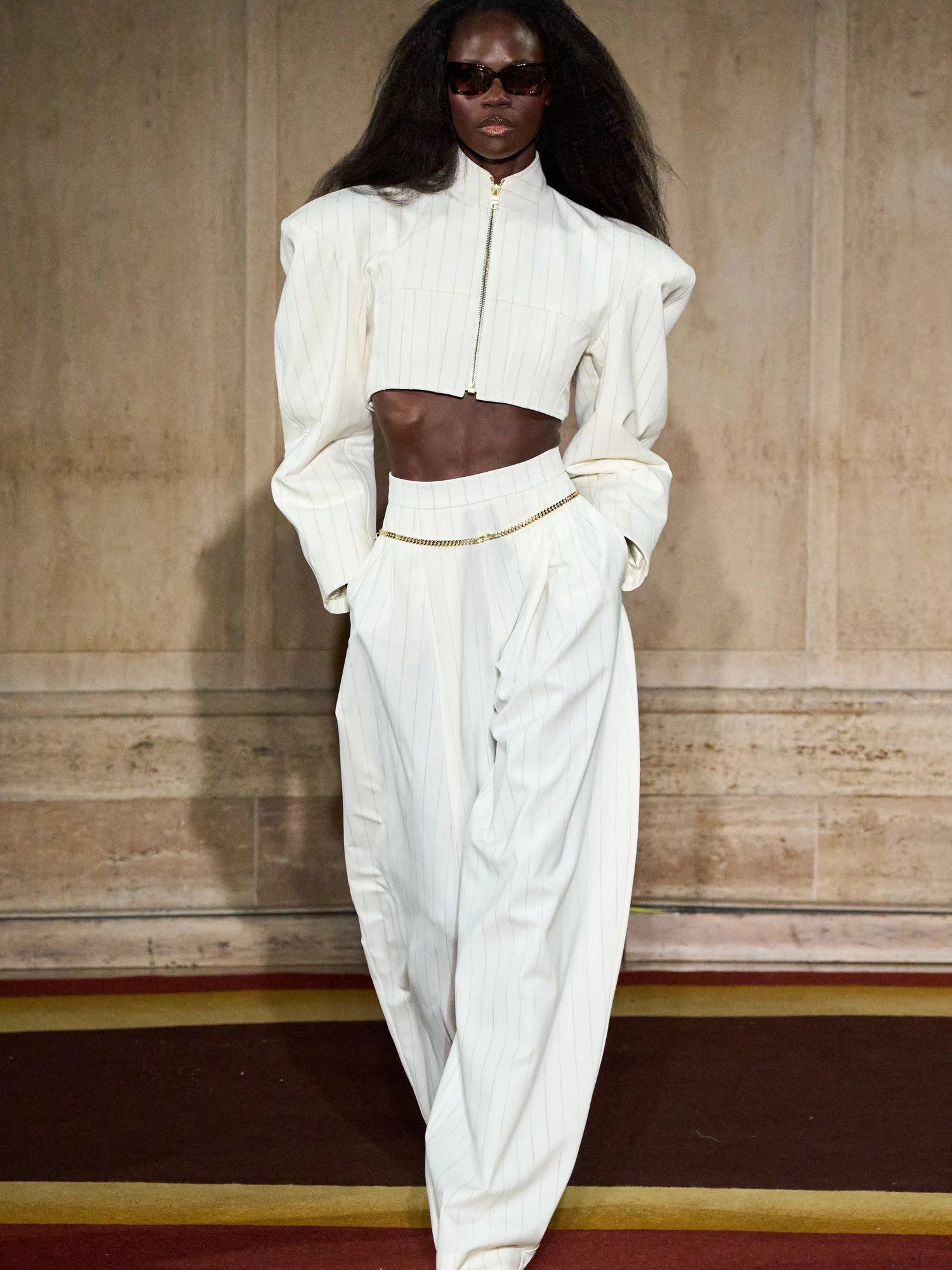 Cropped Boxy Zip Jacket