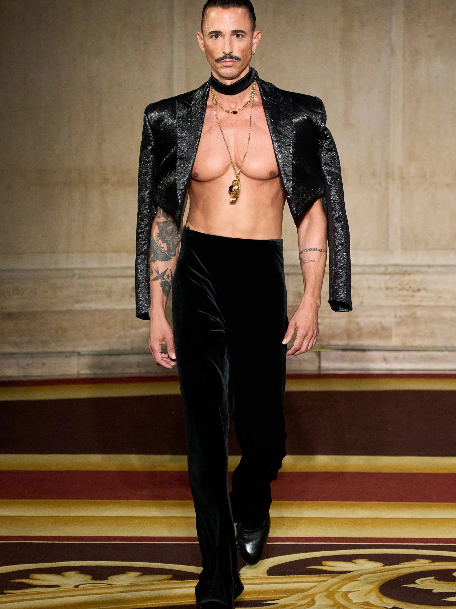 Velvet Flare Trouser