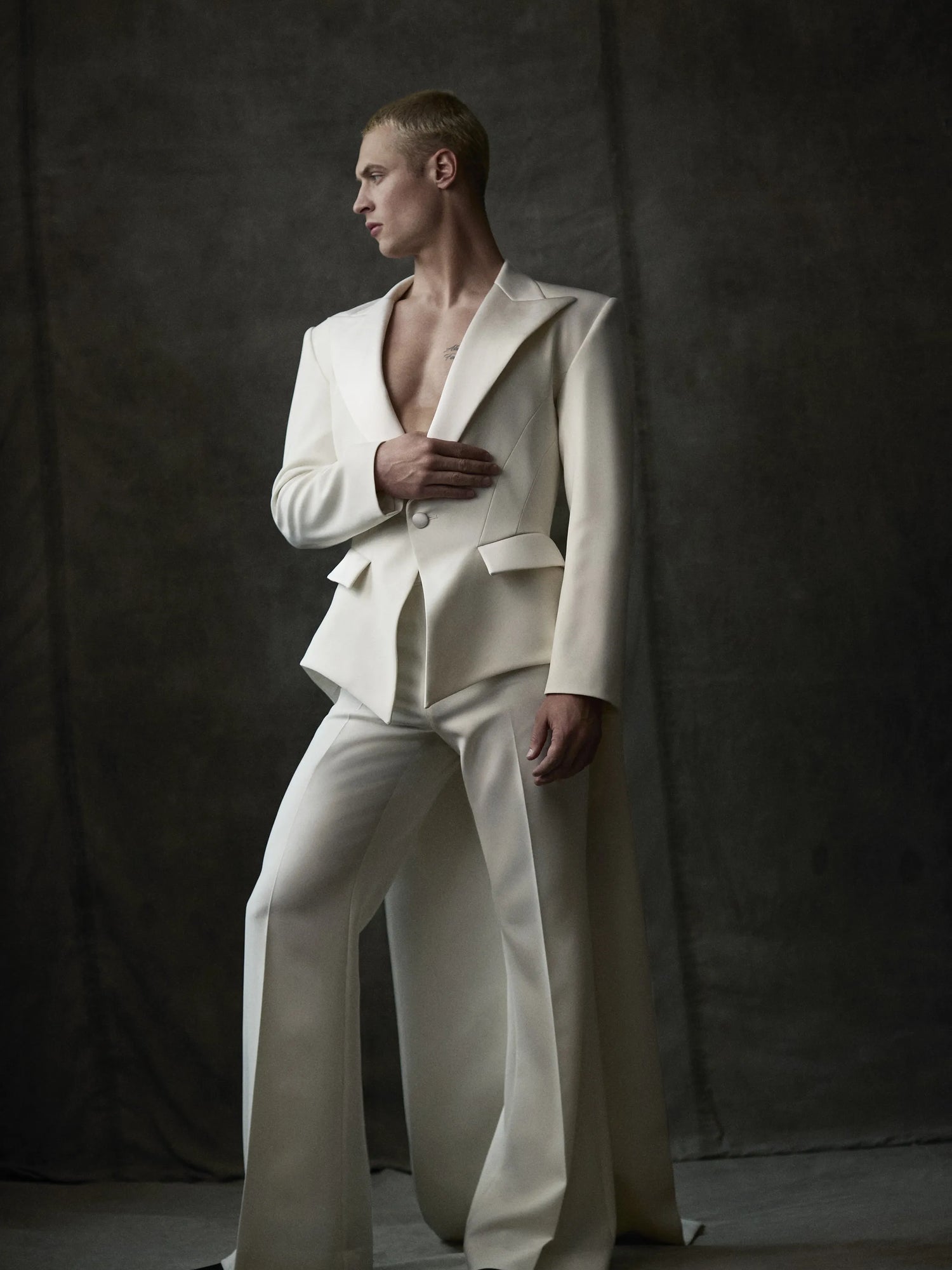 Ivory Flare Trousers