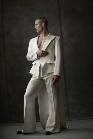 Ivory Flare Trousers
