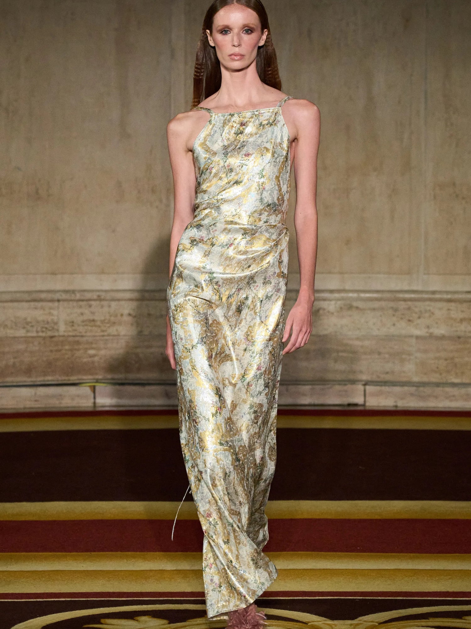 Halter Draped Gown