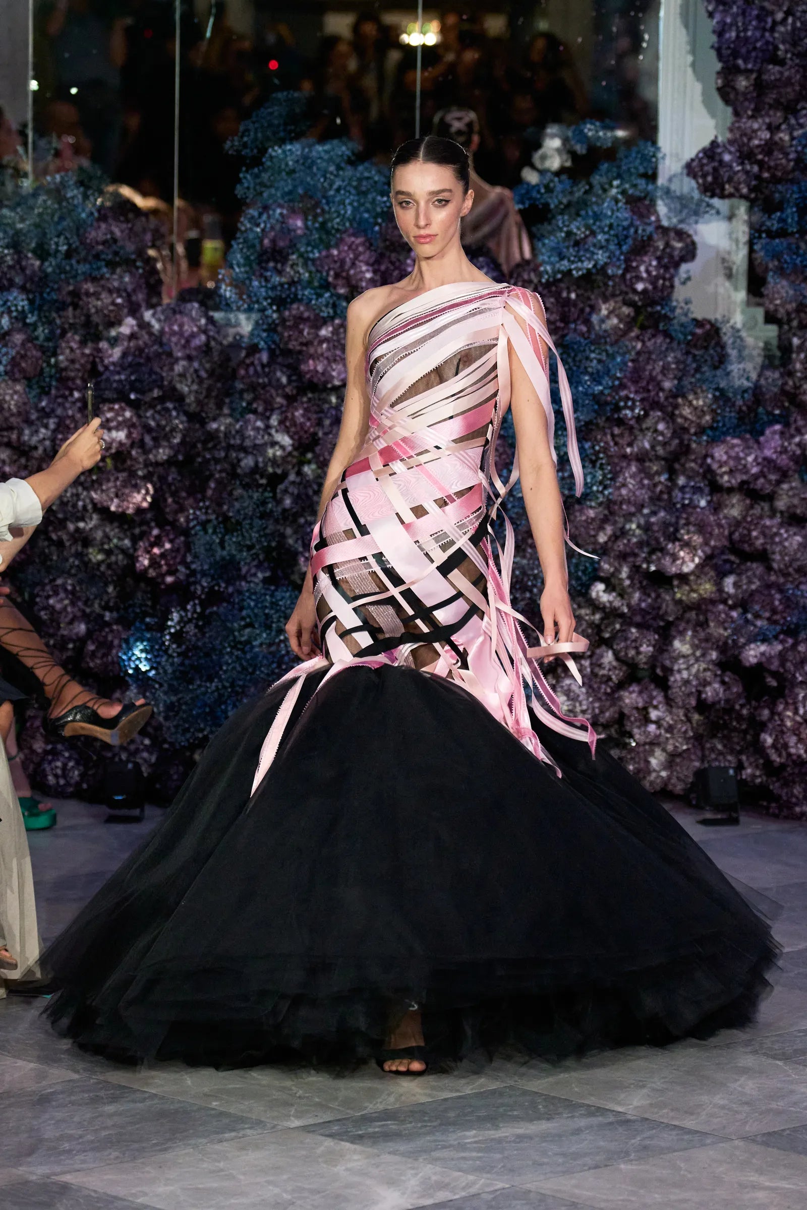 【最終セール】Bibiy ビビー CAMERON RIBBON DRESS Bias Ballerina Ribbon Gown | Christian Siriano