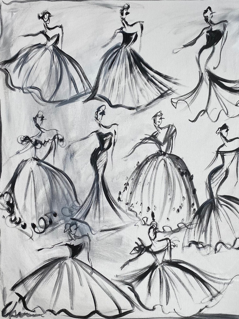 Designers sketch Kate's wedding gown