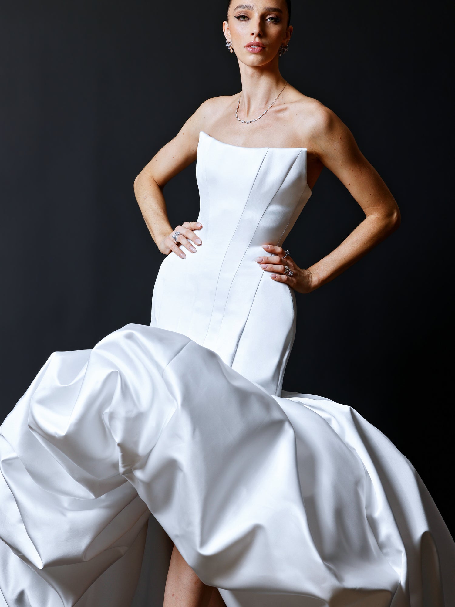 Hi-Low Bubble Hem Gown