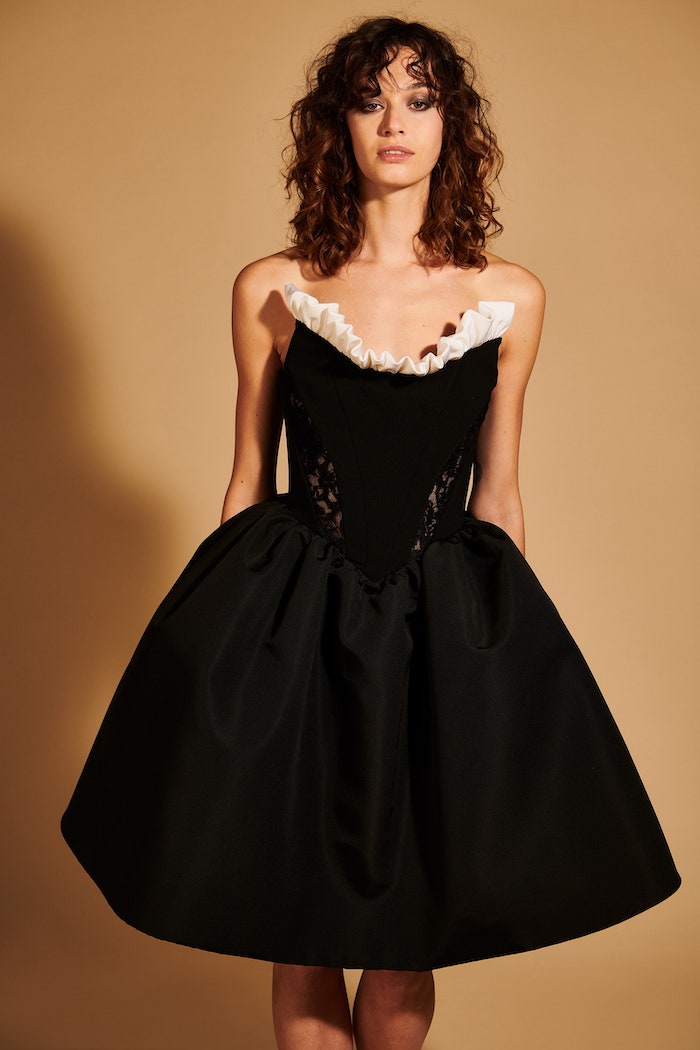 Lace Corset Mini Bubble Dress | Christian Siriano Lace Corset Mini Bubble Dress | Christian Siriano