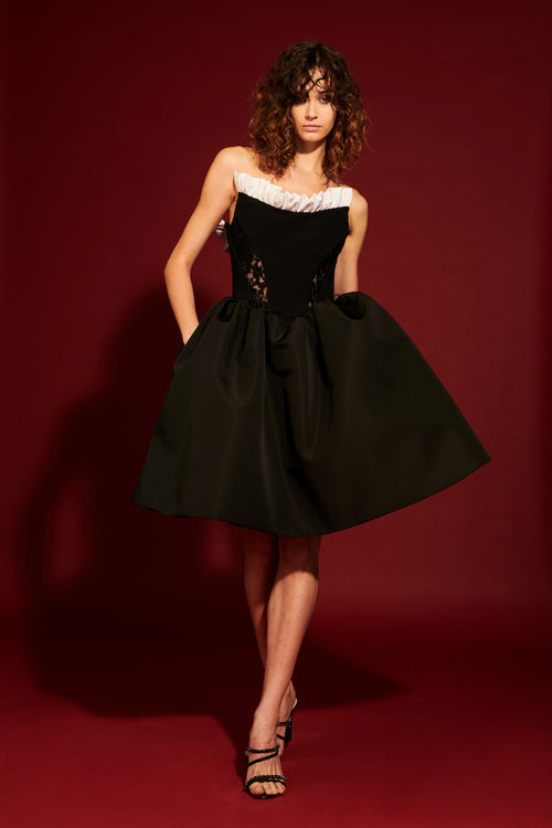white christmas dresses Draped Tulle Cocktail Dress main image 1