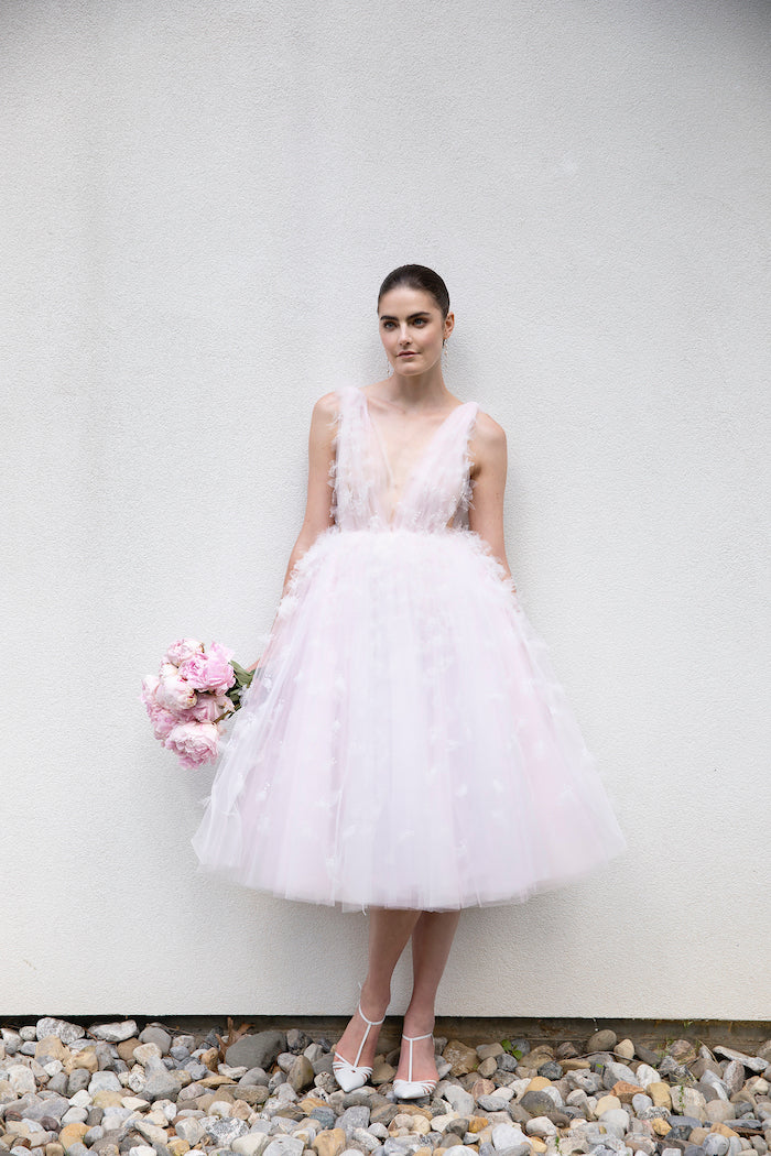 christian siriano wedding dress pink Kind of felt like a pink tulle butterfly top kind of Friday! Wishing everyone a beautiful day!
