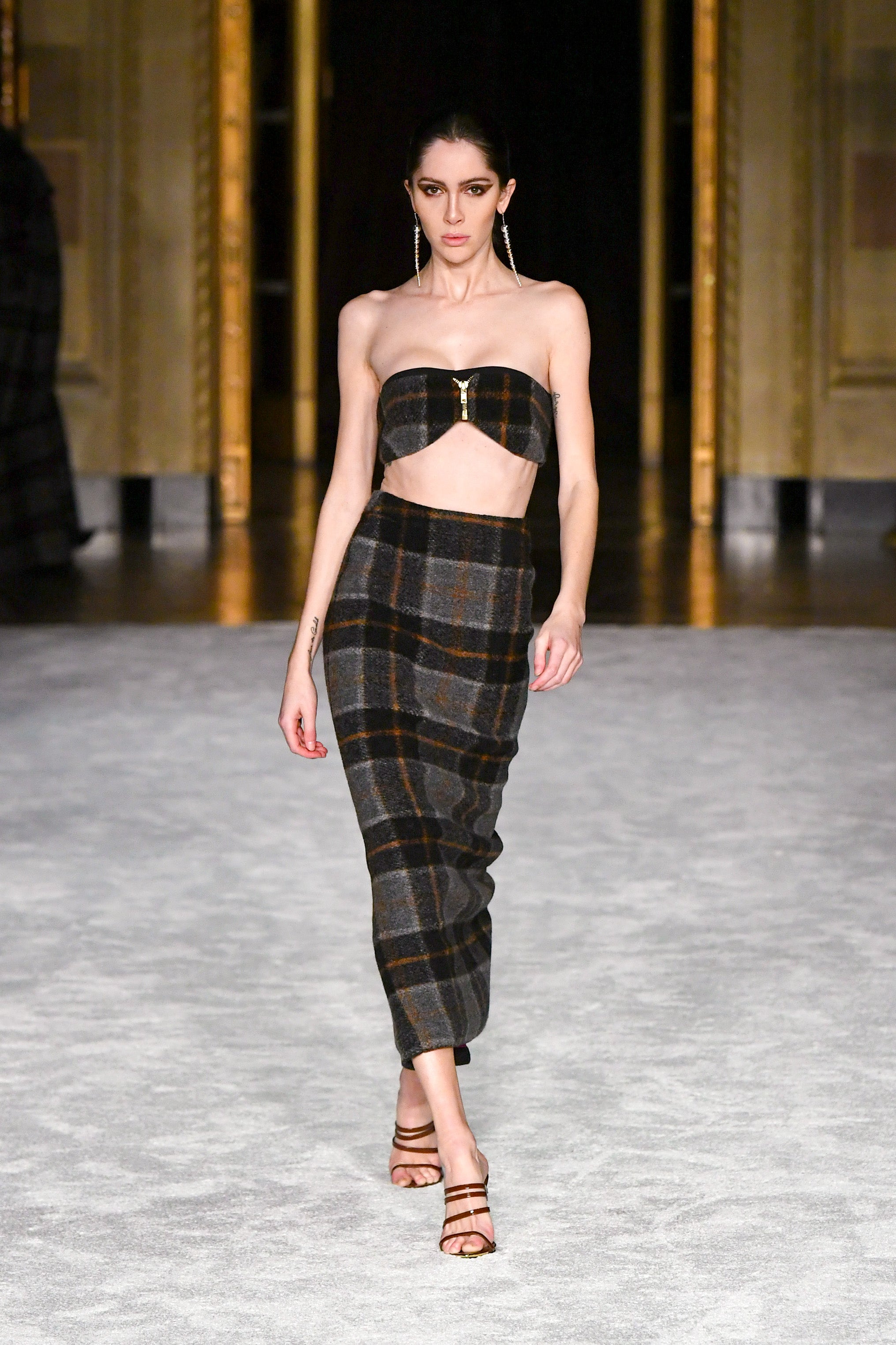 Plaid Pencil Skirt | Christian Siriano Plaid Pencil Skirt | Christian Siriano