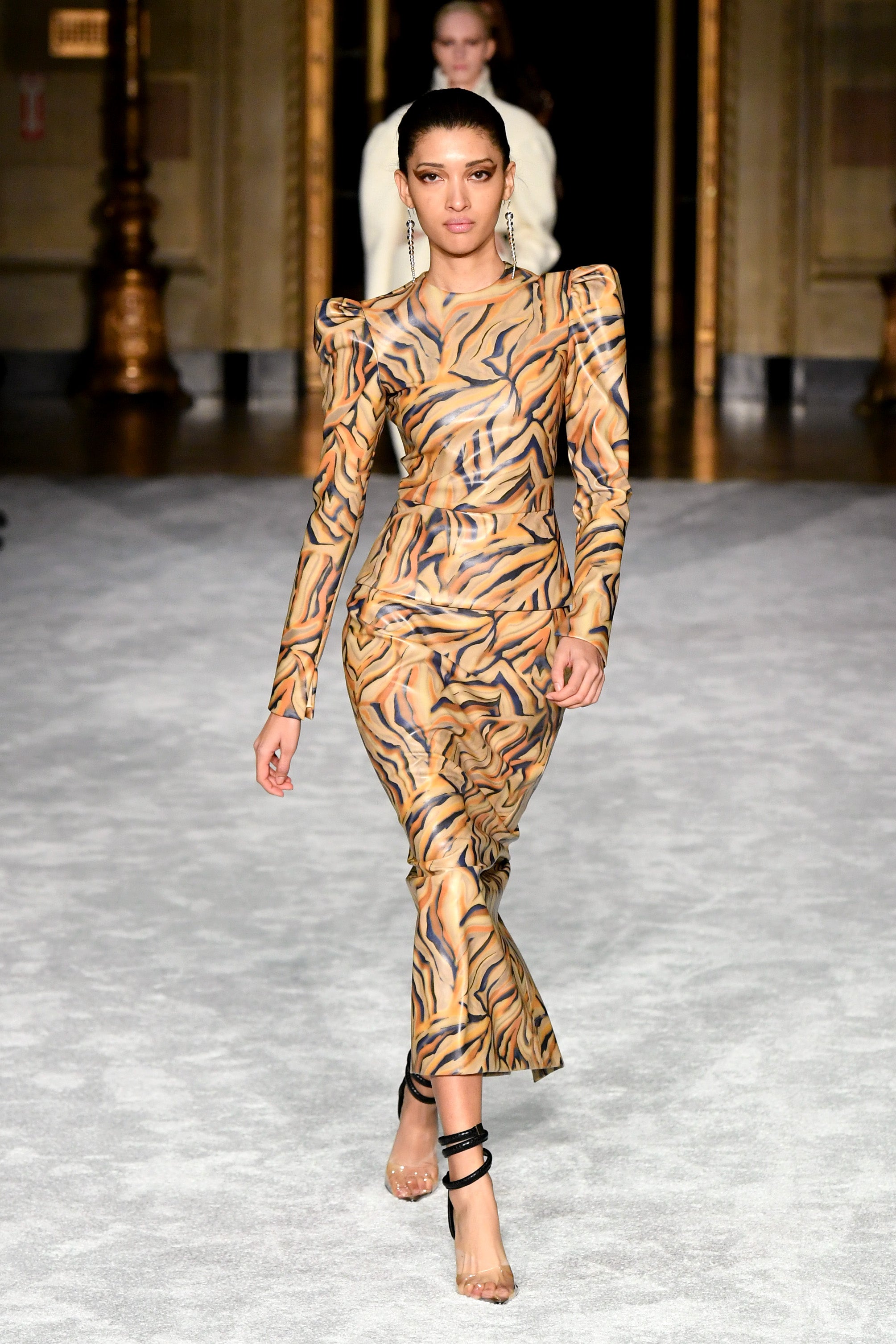 Christian siriano leopard clearance dress