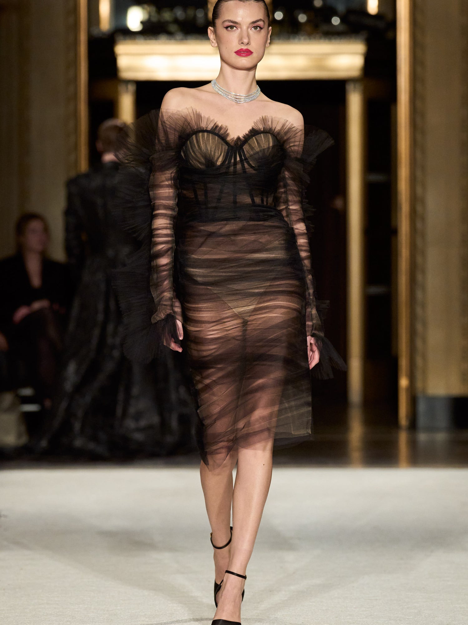 Draped Tulle Cocktail Dress | Christian Siriano Draped Tulle Cocktail Dress | Christian Siriano