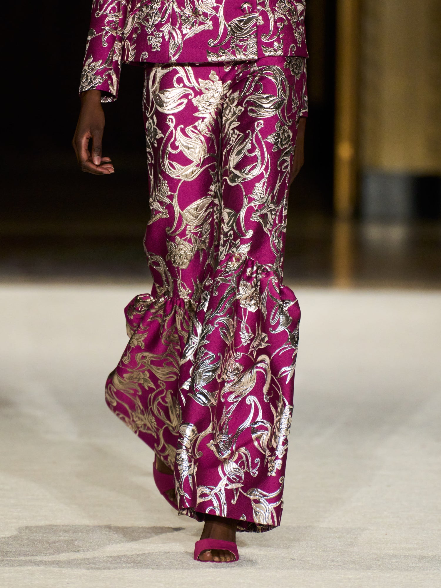 brocade cigarette pants Brocade Bell Hem Trouser brocade cigarette pants Brocade Bell Hem Trouser