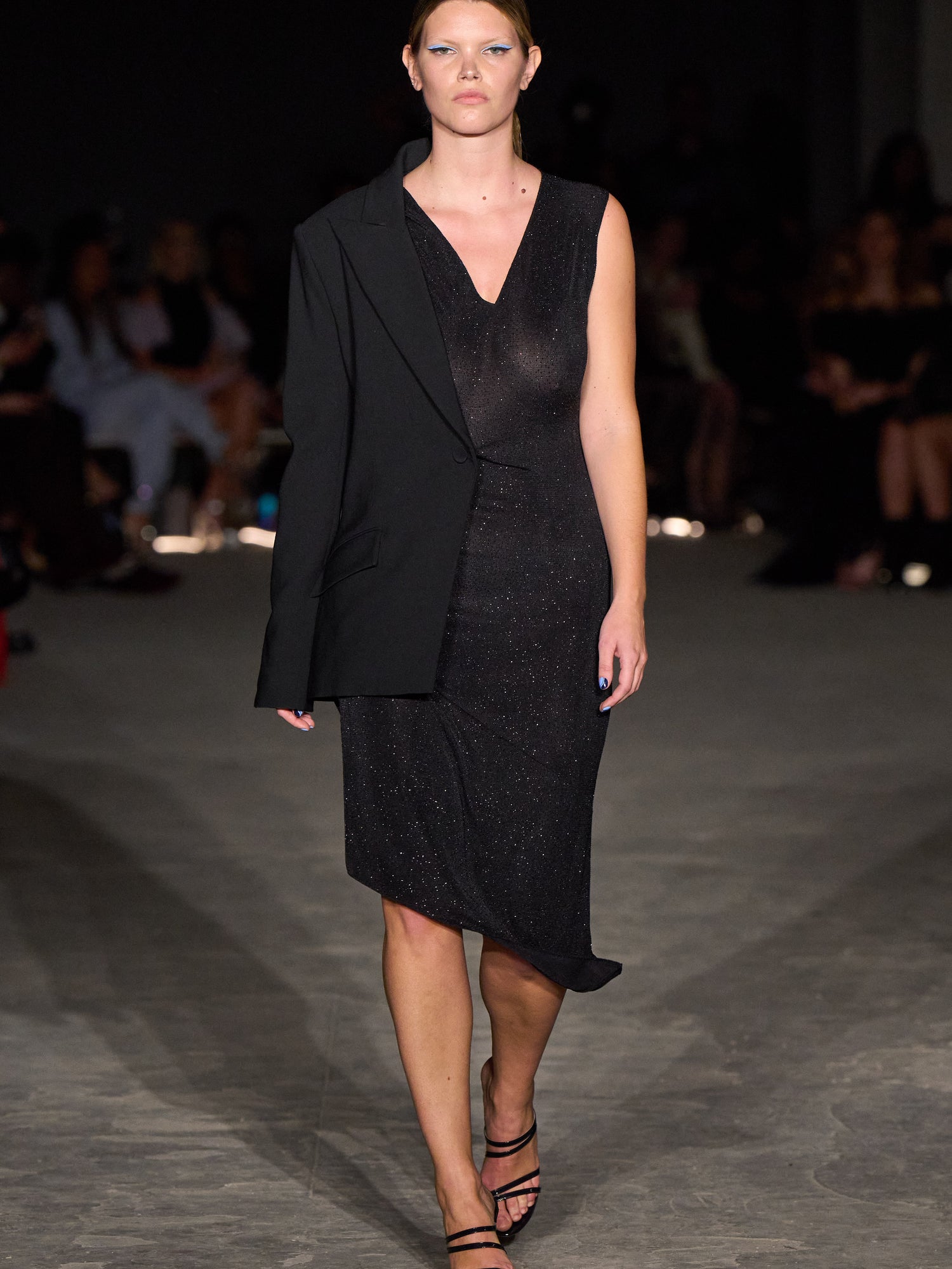 Half Blazer Black Shimmer Dress | Christian Siriano Half Blazer Black Shimmer Dress | Christian Siriano