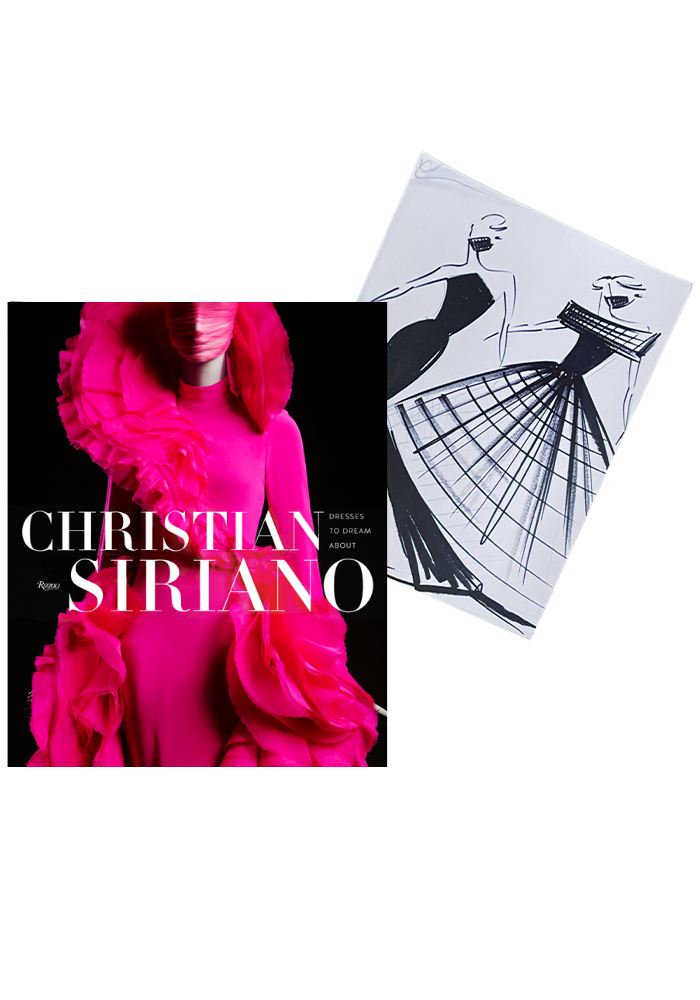 Signed Christian Siriano "Dresses to Dream About" Book with Free Sketch Print