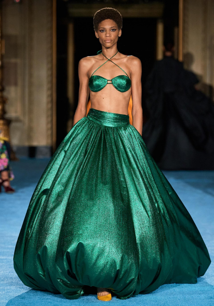 Green ball gown skirt best sale